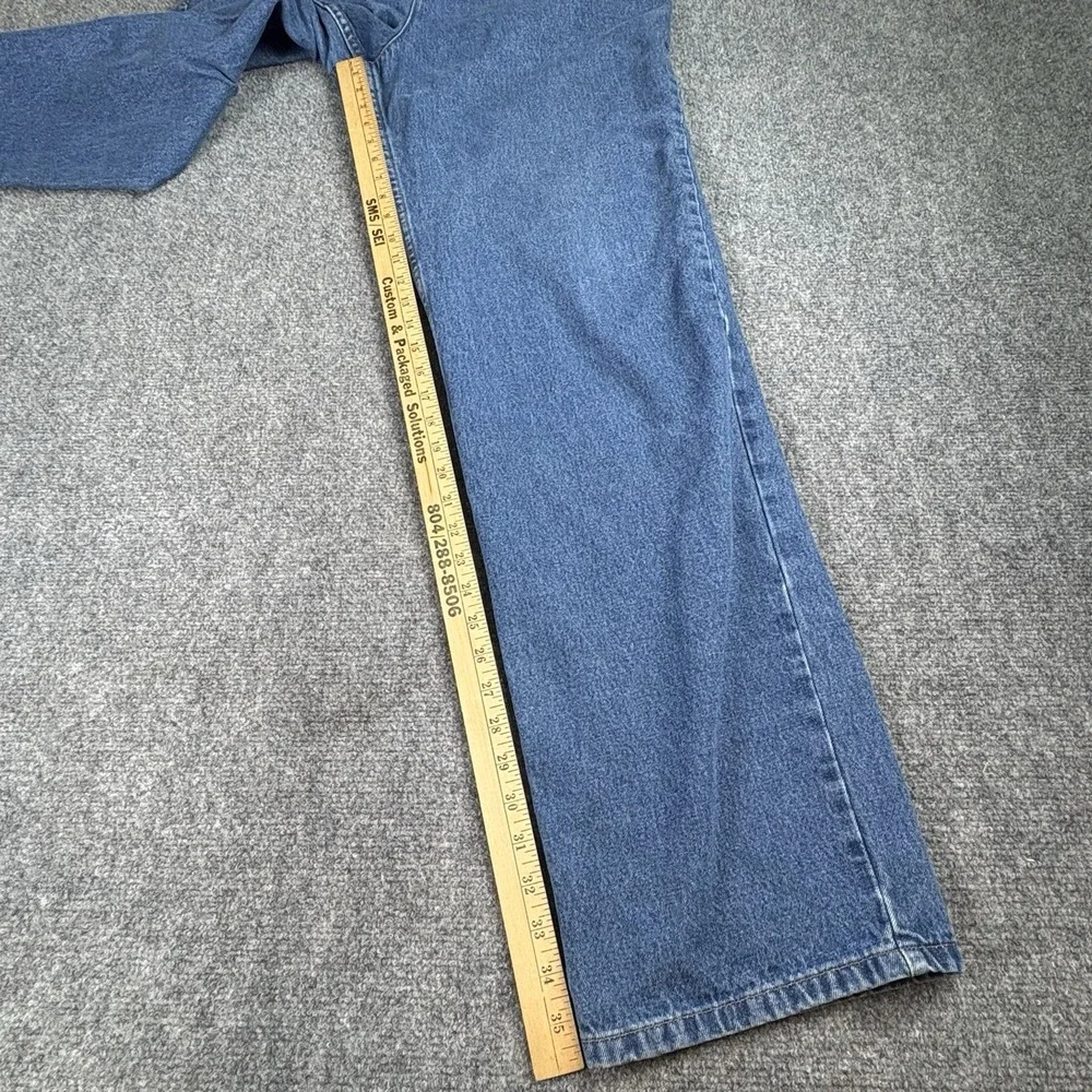 Pendleton Jeans Womens 18 Tall‎ 37x36 Blue Straight Distressed Americana Classic